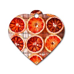 Peorange, Fruit, Citrus Dog Tag Heart (one Side)