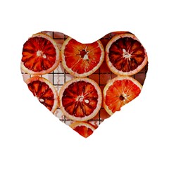 Peorange, Fruit, Citrus Standard 16  Premium Heart Shape Cushions