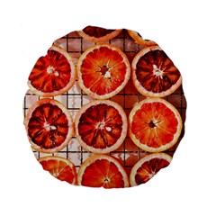 Peorange, Fruit, Citrus Standard 15  Premium Flano Round Cushions