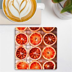 Peorange, Fruit, Citrus Uv Print Square Tile Coaster  by kyorashop23