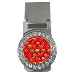 Strawberry Texture, Macro, Ripe Strawberry Money Clips (cz) 