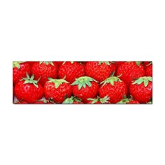 Strawberry Texture, Macro, Ripe Strawberry Sticker Bumper (100 Pack)