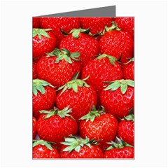 Strawberry Texture, Macro, Ripe Strawberry Greeting Card by kyorashop23