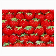 Strawberry Texture, Macro, Ripe Strawberry Large Glasses Cloth (2 Sides) by kyorashop23