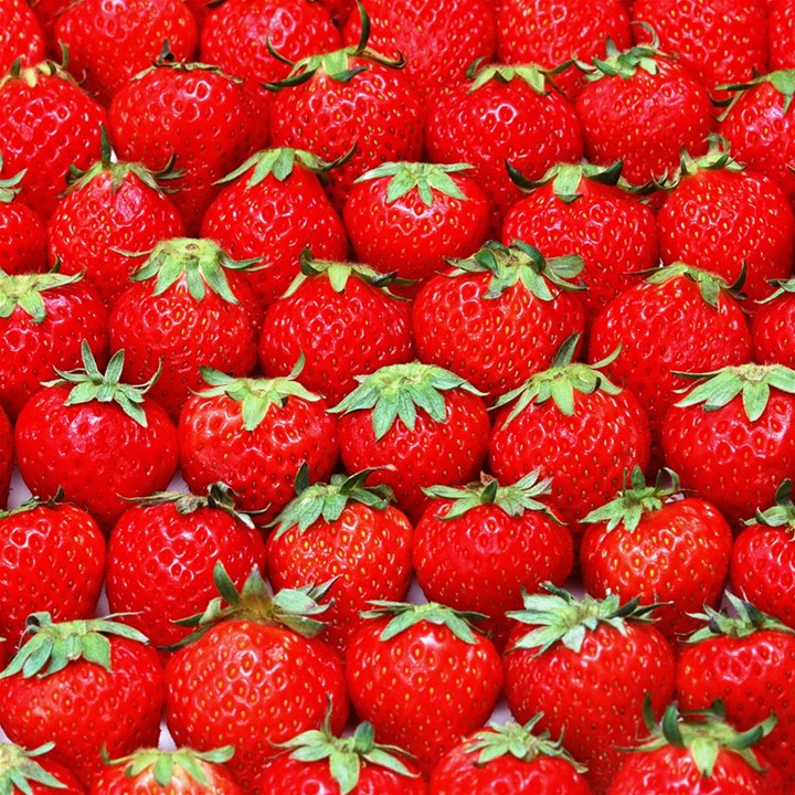 Strawberry Texture, Macro, Ripe Strawberry Play Mat (Rectangle)