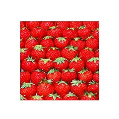 Strawberry Texture, Macro, Ripe Strawberry Satin Bandana Scarf 22  X 22  by kyorashop23