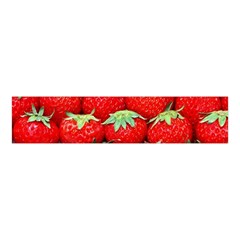 Strawberry Texture, Macro, Ripe Strawberry Velvet Scrunchie by kyorashop23