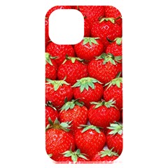 Strawberry Texture, Macro, Ripe Strawberry Iphone 15 Plus Black Uv Print Pc Hardshell Case