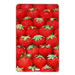 Strawberry Texture, Macro, Ripe Strawberry Name Card Style Usb Flash Drive by kyorashop23