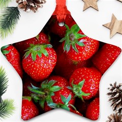 Strawberry, Berries, Fresh, Red Ornament (star)