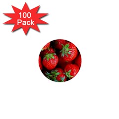 Strawberry, Berries, Fresh, Red 1  Mini Magnets (100 Pack) 