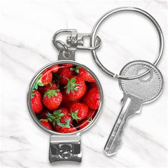 Strawberry, Berries, Fresh, Red Nail Clippers Key Chain