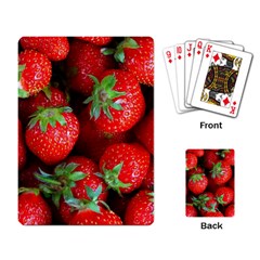 Strawberry, Berries, Fresh, Red Playing Cards Single Design (rectangle)