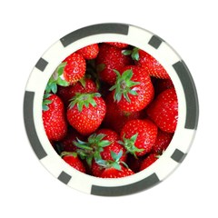 Strawberry, Berries, Fresh, Red Poker Chip Card Guard (10 Pack)