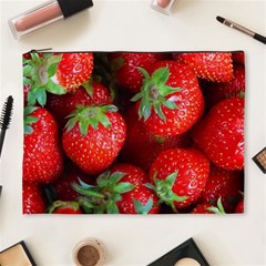 Strawberry, Berries, Fresh, Red Cosmetic Bag (xl) by kyorashop23