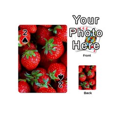 Strawberry, Berries, Fresh, Red Playing Cards 54 Designs (mini)