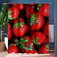 Strawberry, Berries, Fresh, Red Shower Curtain 60  X 72  (medium)  by kyorashop23