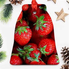 Strawberry, Berries, Fresh, Red Bell Ornament (two Sides)