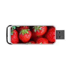 Strawberry, Berries, Fresh, Red Portable Usb Flash (one Side)