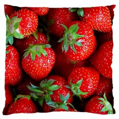 Strawberry, Berries, Fresh, Red Large Cushion Case (one Side)