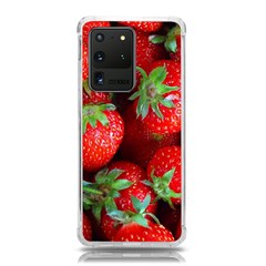 Strawberry, Berries, Fresh, Red Samsung Galaxy S20 Ultra 6 9 Inch Tpu Uv Case by kyorashop23