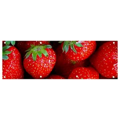 Strawberry, Berries, Fresh, Red Banner And Sign 9  X 3  by kyorashop23