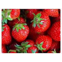 Strawberry, Berries, Fresh, Red Premium Plush Fleece Blanket (extra Small) by kyorashop23