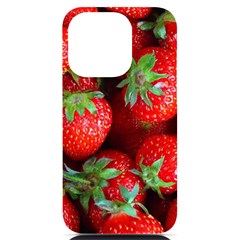 Strawberry, Berries, Fresh, Red Iphone 14 Pro Black Uv Print Pc Hardshell Case by kyorashop23