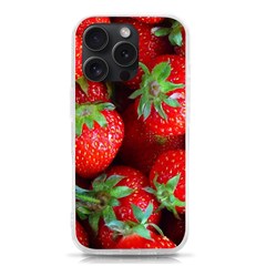 Strawberry, Berries, Fresh, Red Iphone 15 Pro Tpu Uv Print Case by kyorashop23