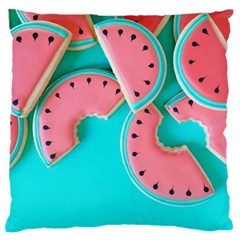 Watermelon, Fruit Standard Premium Plush Fleece Cushion Case (two Sides)