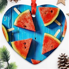 Watermelons, Fruits Ornament (heart)