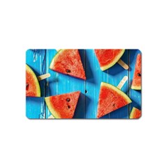 Watermelons, Fruits Magnet (name Card)