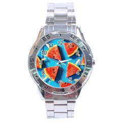 Watermelons, Fruits Stainless Steel Analogue Watch