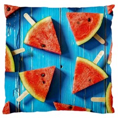 Watermelons, Fruits Large Cushion Case (two Sides) by kyorashop23