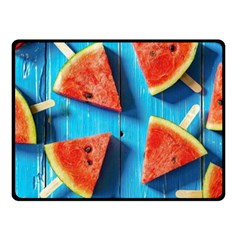 Watermelons, Fruits Two Sides Fleece Blanket (small)