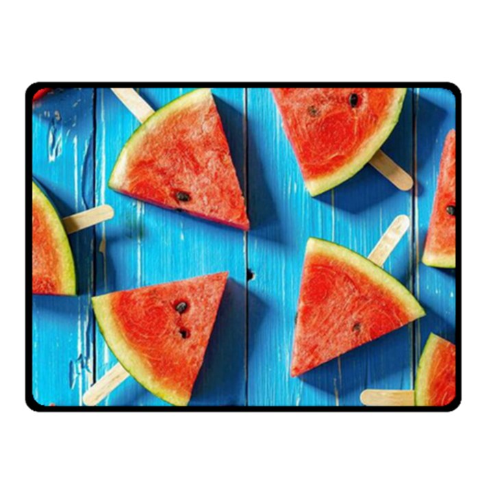 Watermelons, Fruits Two Sides Fleece Blanket (Small)