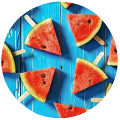 Watermelons, Fruits Wooden Bottle Opener (round)