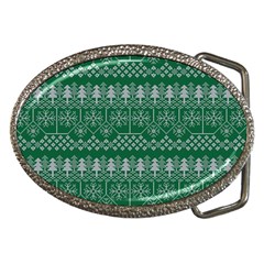 Christmas Knit Digital Belt Buckles