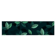 Foliage Oblong Satin Scarf (16  X 60 )