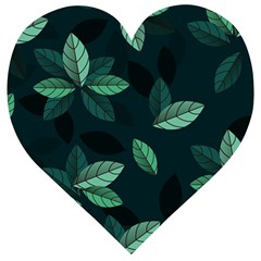 Foliage Wooden Puzzle Heart