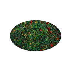 Grass Nature Meadow Sticker Oval (100 Pack)