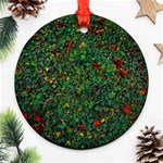 Grass Nature Meadow Round Ornament (Two Sides) Front