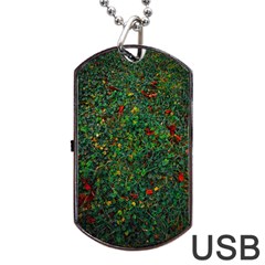 Grass Nature Meadow Dog Tag Usb Flash (one Side)