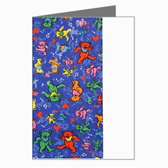 Grateful Dead Dancing Bears Pattern Greeting Card by Salmanaz77