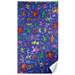 Grateful Dead Dancing Bears Pattern Canvas 40  X 72 