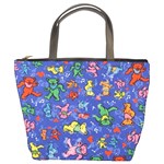 Grateful Dead Dancing Bears Pattern Bucket Bag Front