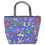 Grateful Dead Dancing Bears Pattern Bucket Bag Back