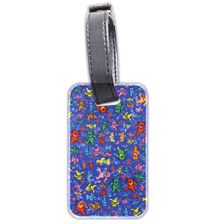 Grateful Dead Dancing Bears Pattern Luggage Tag (two sides)