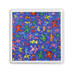 Grateful Dead Dancing Bears Pattern Memory Card Reader (square)