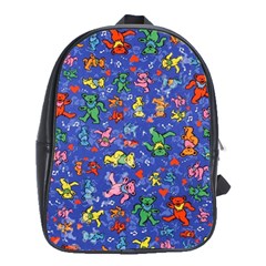 Grateful Dead Dancing Bears Pattern School Bag (xl)